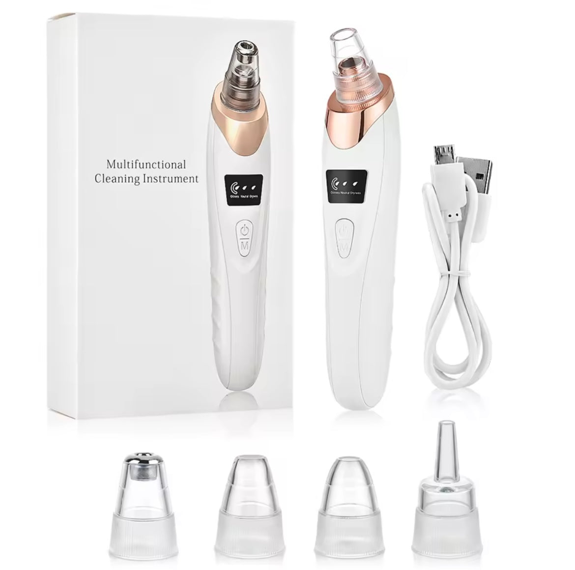 Mitesser-Entferner im 3-Saugmodus, Gesichtsreinigung, Schönheitsmaschine, Entferner abgestorbener Haut, Gesichtsvakuum, Mitesserentfernung, Hautpflege-Werkzeug